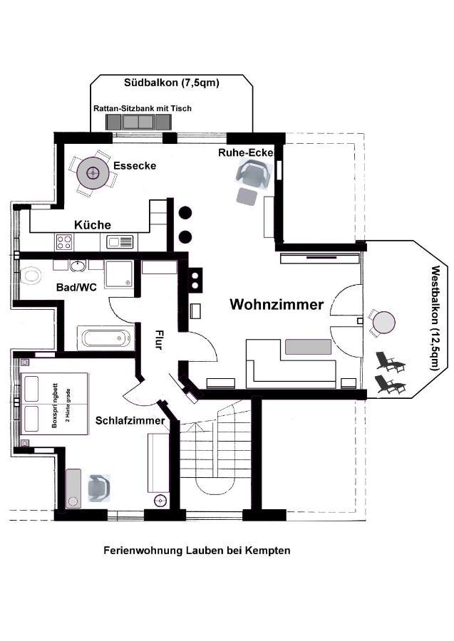 Top Ferienwohnung In Lauben Bei Kempten Kültér fotó